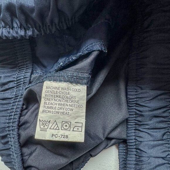 IZOD XFG Track Pants Mens Medium Blue Swishy Golf Slacks Windbreaker Hike Camp - Picture 10 of 14